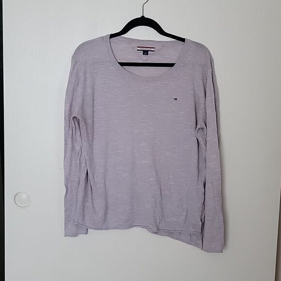 100% cotton lightweight sweater with raw hem - Picture 1 of 4